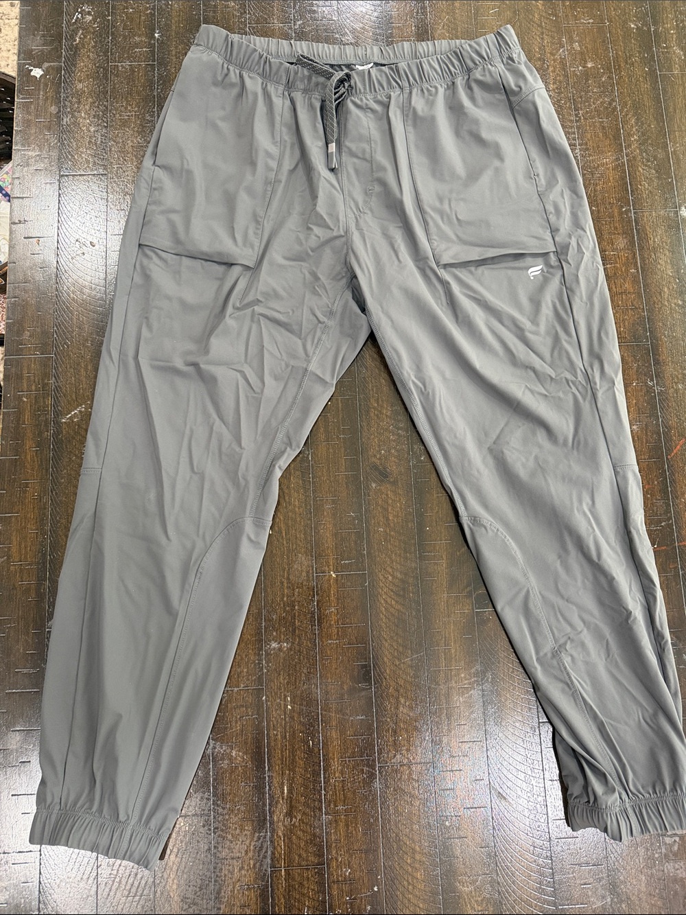 Men's Fabletics Gray Lightweight Stretch Joggers with Elastic Waist